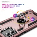 For Motorola Moto G Stylus 5G 2023 Shockproof TPU + PC Phone Case with Holder(Rose Gold)