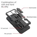 For Samsung Galaxy A54 Armor Warrior Shockproof PC + TPU Phone Case(Black)