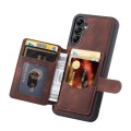 For Samsung Galaxy S23 FE 5G Skin Feel Dream RFID Anti-theft PU Card Bag Phone Case(Coffee)