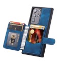 For Samsung Galaxy S24 Ultra 5G Skin Feel Dream RFID Anti-theft PU Card Bag Phone Case(Peacock Blue)