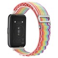 For Huawei Band 7 Loop Nylon Watch Band(Colorful)