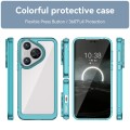 For Huawei Pura 70 Colorful Series Acrylic + TPU Phone Case(Transparent Blue)
