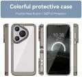 For Huawei Pura 70 Colorful Series Acrylic + TPU Phone Case(Transparent Grey)