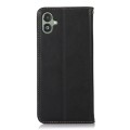 For Samsung Galaxy F14 5G KHAZNEH Nappa Top Layer Cowhide Leather Phone Case(Black)