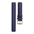 For Huawei Band 7 Glossy Leather Watch Band(Navy Blue)