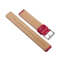 For Huawei Band 7 Glossy Leather Watch Band(Red)