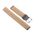 For Huawei Band 7 Glossy Leather Watch Band(Gray)