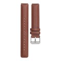 For Huawei Band 7 Glossy Leather Watch Band(Brown)