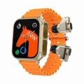 N22 2 in 1 1.96 inch HD Display Sport Bluetooth Call Earphone Smart Watch(Orange)