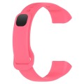 For Mambo Band 5 / 5S Solid Color Silicone Replacement Watch Band(Rose Red)