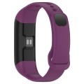 For Mambo Band 5 / 5S Solid Color Silicone Replacement Watch Band(Purple)
