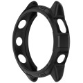 For Garmin Forerunner 265 Armor Hollow Watch Protective Case(Black)