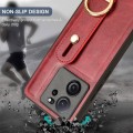 For Xiaomi 13T / 13T Pro / Redmi K60 Ultra Wristband Leather Back Phone Case(Red)