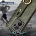 For Xiaomi 13T / 13T Pro / Redmi K60 Ultra Wristband Leather Back Phone Case(Green)