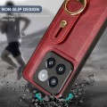 For Xiaomi 14 Pro Wristband Leather Back Phone Case(Red)