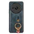 For Xiaomi Redmi A3 Wristband Leather Back Phone Case(Blue)