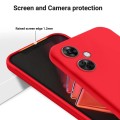 For OnePlus Nord CE 3 Lite Pure Color Liquid Silicone Shockproof Phone Case(Red)
