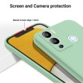 For Infinix Hot 12i Pure Color Liquid Silicone Shockproof Phone Case(Green)