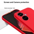 For Tecno Camon 19 / 19 Pro Pure Color Liquid Silicone Shockproof Phone Case(Red)