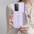 For Samsung Galaxy A53 5G Horizontal Wallet Rhombic Leather Phone Case(Purple)