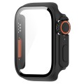 For Apple Watch Series 9 / 8 / 7 41mm Tempered Film + PC Integrated Watch Protective Case(Black)