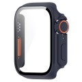 For Apple Watch Series 9 / 8 / 7 45mm Tempered Film + PC Integrated Watch Protective Case(Midnight B