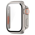 For Apple Watch Series 9 / 8 / 7 45mm Tempered Film + PC Integrated Watch Protective Case(Starlight