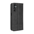 For Samsung Galaxy M14 5G Magnetic Buckle Retro Texture Leather Phone Case(Black)