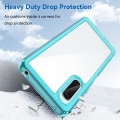 For Sony Xperia 10 V Colorful Series Acrylic + TPU Phone Case(Transparent Blue)