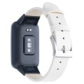 For Xiaomi Mi Band 7 Pro Leather Texture Replacement Watch Band(White)