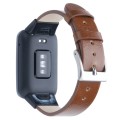 For Xiaomi Mi Band 7 Pro Leather Texture Replacement Watch Band(Brown)