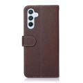 For Samsung Galaxy S23 FE 5G KHAZNEH Litchi Texture Leather RFID Phone Case(Brown)