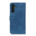 For Samsung Galaxy A25 5G Global KHAZNEH Retro Texture Horizontal Flip Leather Phone Case(Blue)