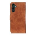 For Samsung Galaxy A25 5G Global KHAZNEH Retro Texture Horizontal Flip Leather Phone Case(Brown)
