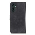 For Samsung Galaxy A35 5G KHAZNEH Retro Texture Horizontal Flip Leather Phone Case(Black)