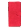 For Samsung Galaxy A55 5G KHAZNEH Retro Texture Horizontal Flip Leather Phone Case(Red)