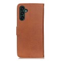 For Samsung Galaxy A55 5G KHAZNEH Cowhide Texture Horizontal Flip Leather Phone Case(Brown)
