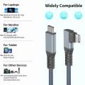 3m USB-C / Type-C to USB-C / Type-C Elbow 20Gpbs 4K 60Hz Video and Audio Data Cable
