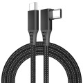 3m USB-C / Type-C to USB-C / Type-C Elbow 5Gbps 60W USB3.1 Gen1 Fast Charging Data-sync Cable(Black)