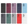 For Realme GT2 Magic Shield TPU + Flannel Phone Case(Dark Green)