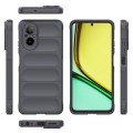 For Realme C67 4G Global Magic Shield TPU + Flannel Phone Case(Dark Grey)