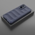 For Realme C67 4G Global Magic Shield TPU + Flannel Phone Case(Dark Blue)