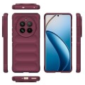 For Realme 12 Pro 5G / 12 Pro+ Magic Shield TPU + Flannel Phone Case(Wine Red)