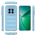 For Realme 12+ 5G Global Magic Shield TPU + Flannel Phone Case(Light Blue)