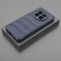 For Realme 12+ 5G Global Magic Shield TPU + Flannel Phone Case(Dark Blue)