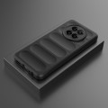 For Realme 12 5G Global Magic Shield TPU + Flannel Phone Case(Black)