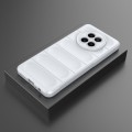 For Realme 12 5G Global Magic Shield TPU + Flannel Phone Case(White)