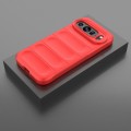 For Google Pixel 9 Pro 5G Magic Shield TPU + Flannel Phone Case(Red)