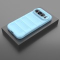 For Google Pixel 9 Pro 5G Magic Shield TPU + Flannel Phone Case(Light Blue)