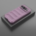 For Google Pixel 9 Pro 5G Magic Shield TPU + Flannel Phone Case(Purple)